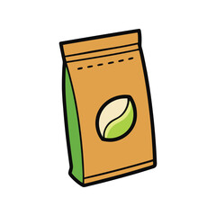 Seeds packet vector illustration, gardening seed packaging, planting, agriculture and farming concept art