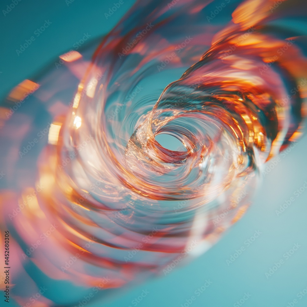 Aufkleber Fluid Dynamics Unleashed Immersive Abstract Vortex Visualization - Cutting-Edge Digital Art Exploring Motion, Energy, and Transformative Visual Technology