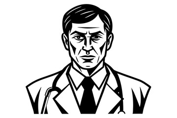 vector illustration of a businessman