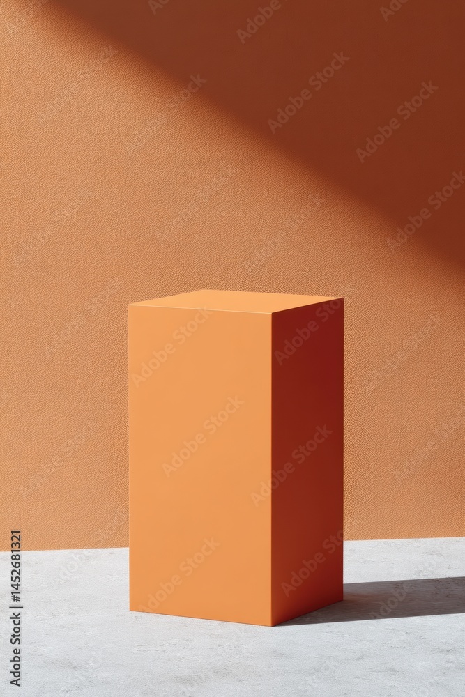 Aufkleber minimalist geometric podium modern studio showcase for premium product styling with monochromatic de