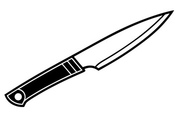 Knife silhouette vector illustration