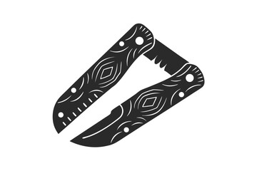 Knife icon silhouette vector illustration