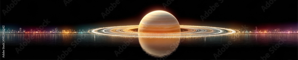Poster Cosmic Visualization Immersive Planetary Exploration with Hyper-Realistic Saturn - Next-Gen Scientific Visualization and Space Education Innovation