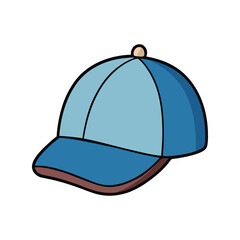 Cap vector illustration, stylish headwear design, fashion accessory, sports, and casual wear