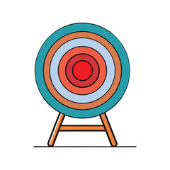 archery target vector illustration