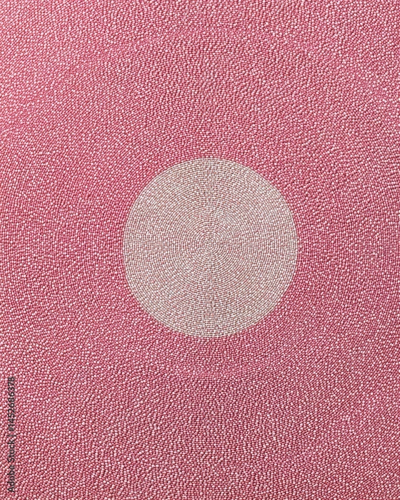 Poster Minimalist Digital Disruption Soft Pink Textural Abstract Exploring Signal Interference and Contemporary Design Aesthetics in Tech Communication