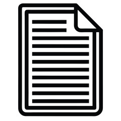 Digital Document Icon for Online Records