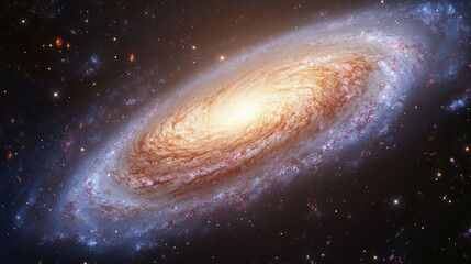 Naklejka premium Spiral Galaxy in Space