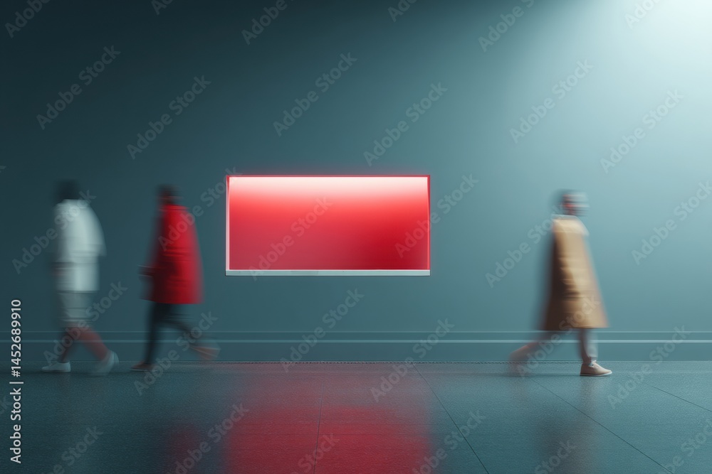 Poster Volatility Visualized Minimalist Financial Dashboard Mockup with Dynamic Motion Blur - Next-Gen Market Insights for Digital Professionals