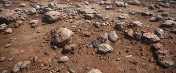 Close-up of soil, water, and rock textures, representing Earth's elements , close-up, formation