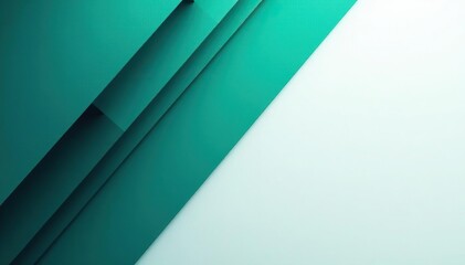 Abstract geometric shapes, bold teal and gray tones, illustration, backdrop