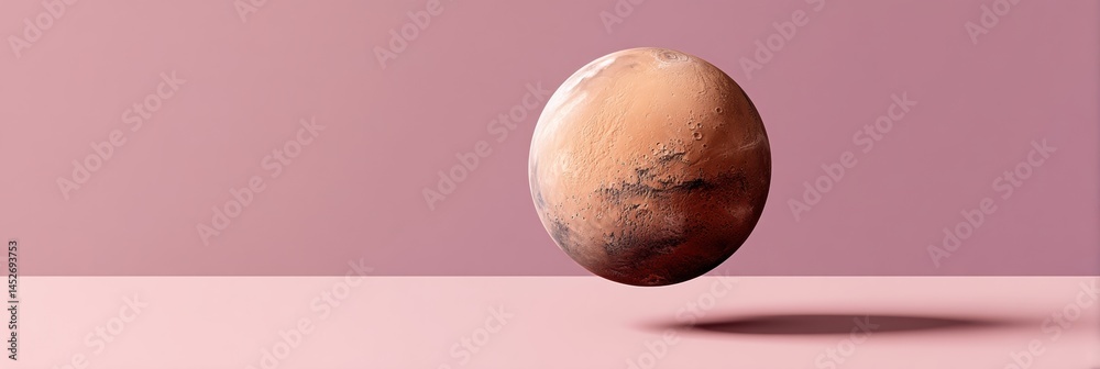 Poster Immersive Martian Minimalism High-Fidelity Planet Exploring Space Colonization and Futuristic Scientific Visualization for Next-Gen Digital Experiences