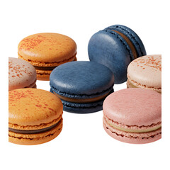 Fototapeta premium Macaron Stack with Various Vibrant Flavors