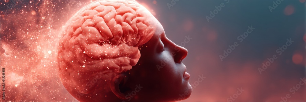 Poster Neurological Frontier AI-Enhanced Consciousness Visualization for Wellness Tech, Exploring Cognitive Expansion and Mental Performance Optimization