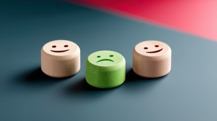 Minimalist Emotion Analytics Soft-Toned Sentiment Icons Revealing Customer Experience Insights for Next-Gen User Feedback Design
