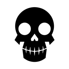 Fototapeta premium Stylized Skull Illustration: Minimalist and Edgy Vector