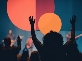 Immersive Worship Experience Vibrant Gen Z Spiritual Connectivity - Authentic Collective Expression in Contemporary Ecclesiastical Design