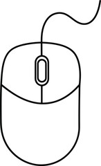 Minimalist Computer Mouse: A sleek and minimalist computer mouse design, emphasizing functionality and simplicity, isolated against a plain backdrop, Ideal for technology or business-related projects.