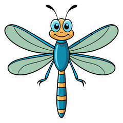 dragonfly cartoon illustration