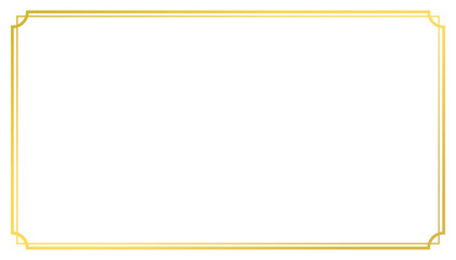 Luxury golden frame for wedding ornament decoration vector illustration