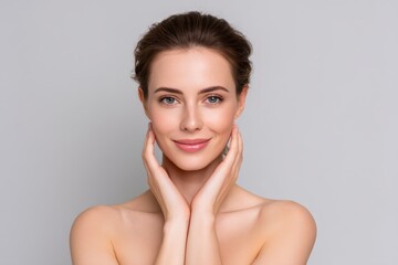 Woman with Hands on Face