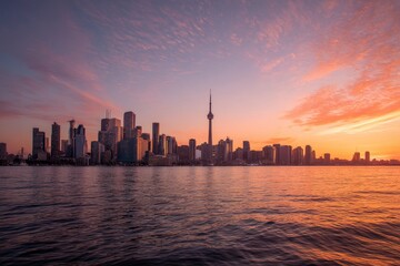 Fototapeta premium City Skyline at Sunrise