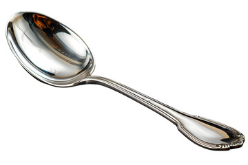 Silver Spoon with Polished, and Elegant.