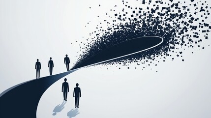 Sales funnel and lead generation. Marketing strategy. Sales pipeline management, representation of sales prospects, customer prospects lifecycle concept. Vector isolated concept creative illustration