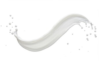 A splash of liquid in curved motion