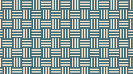 Seamless basket background fiber weave. A continuous pattern of thin vertical and horizontal lines intersecting to form a subtle mesh grid in a single grayscale palette