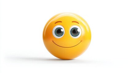Cheerful Cartoon Yellow Face