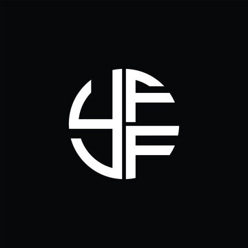 YFF logo YFF icon YFFvector YFF monogram YFFletter YFFminimalist YFF Circle YFFflat Unique modern flat abstract logo design.