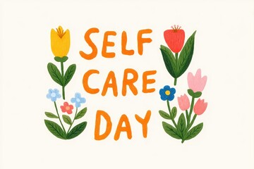Self Care Day with Flowers