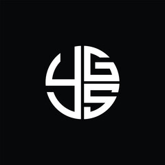 YGS logo YGS icon YGSvector YGS monogram YGSletter YGSminimalist YGS Circle YGSflat Unique modern flat abstract logo design.