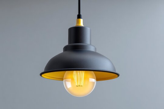 Black and Gold Pendant Light Fixture