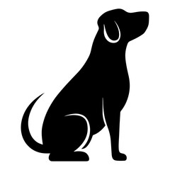 Puppy Sitting Icon - Illustration
