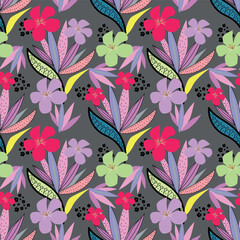 textile design with small flower pattern image
