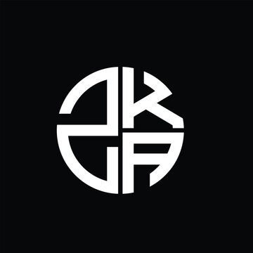 ZKA logo ZKA icon ZKA vector ZKA monogram ZKA letter ZKA minimalist ZKA triangle ZKA flat Unique modern flat abstract logo design.