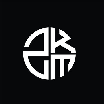 ZKM logo ZKM icon ZKM vector ZKM monogram ZKM letter ZKM minimalist ZKM triangle ZKM flat Unique modern flat abstract logo design.