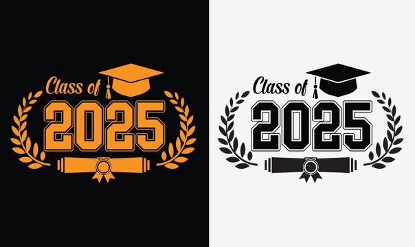 Class of 2025 graduate t-shirt design, high school or college graduate event or party t-shirt Design, Graduation T-Shirt Design.