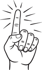 finger snapping icon vector. Gesture icon vector symbol illustration. Modern simple vector icon for your design.