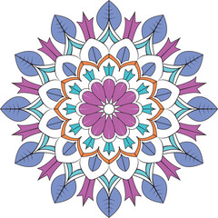 Mandala coloring pages for adults,Colorful Mandala