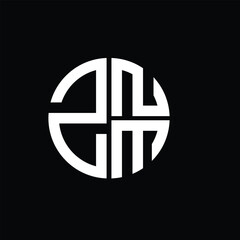 ZNM logo ZNM icon ZNM vector ZNM monogram ZNMletter ZNMminimalist ZNMtriangle ZNMflat Unique modern flat abstract logo design.