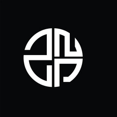 ZNP logo ZNP icon ZNP vector ZNP monogram ZNPletter ZNPminimalist ZNPtriangle ZNPflat Unique modern flat abstract logo design.