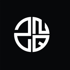 ZNQ logo ZNQ icon ZNQ vector ZNQ monogram ZNQletter ZNQminimalist ZNQtriangle ZNQflat Unique modern flat abstract logo design.