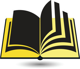 vector open book design template 