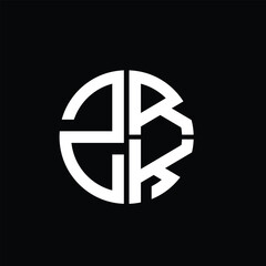 ZRK logo ZRK icon ZRK vector ZRK monogram ZRK letter ZRK minimalist ZRK triangle ZRK flat Unique modern flat abstract logo design.