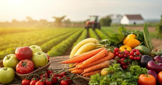 fruits and vegetables in a basket for world food day