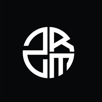 ZRM logo ZRM icon ZRM vector ZRM monogram ZRM letter ZRM minimalist ZRM triangle ZRM flat Unique modern flat abstract logo design.