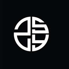 ZSY logo ZSY icon ZSY vector ZSY monogram ZSYletter ZSYminimalist ZSYtriangle ZSYflat Unique modern flat abstract logo design.